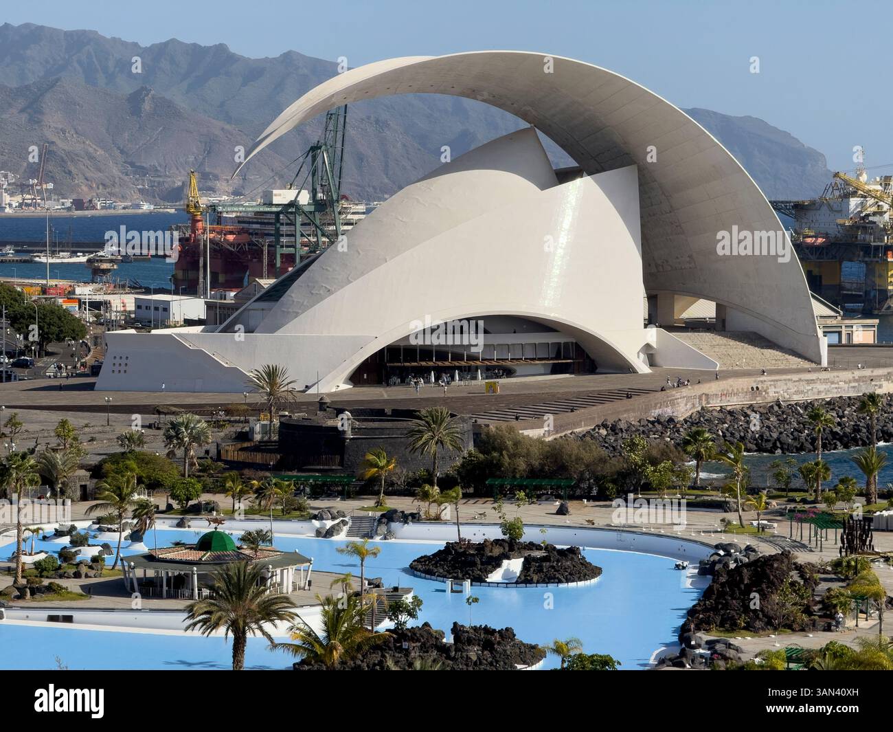 Auditorium de Tenerife, Concert and Art Hall - Smartphone Captured Stock Image