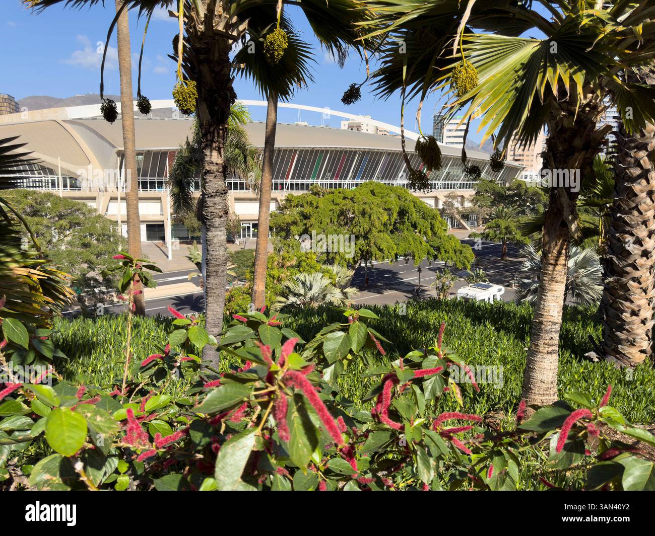 Building for International Center for exhibitions and conferences, Santa Cruz de Tenerife, Spain Stock Photo