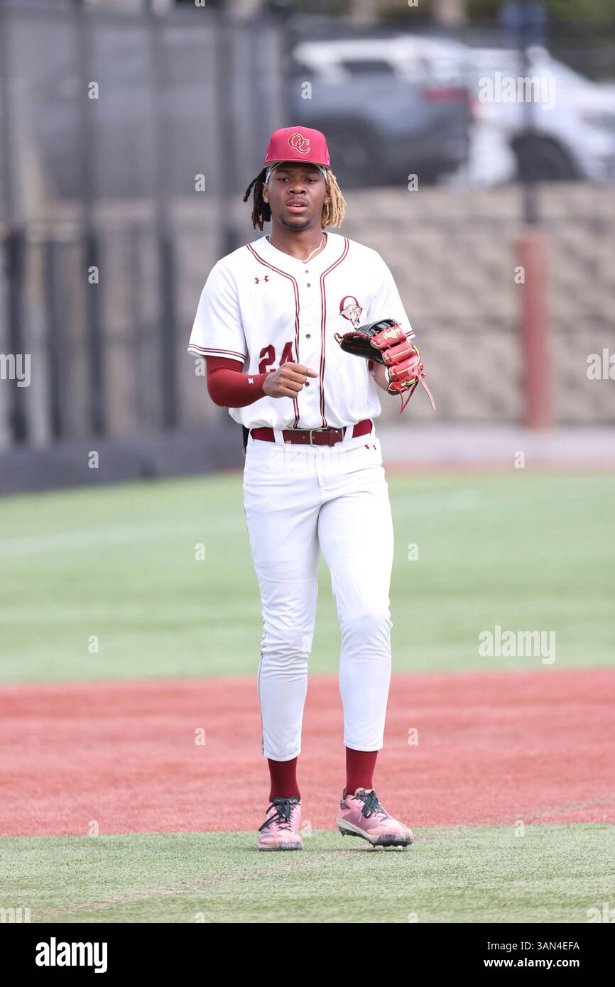 Quentin Young (24) of Oaks Christian High School during a game against ...