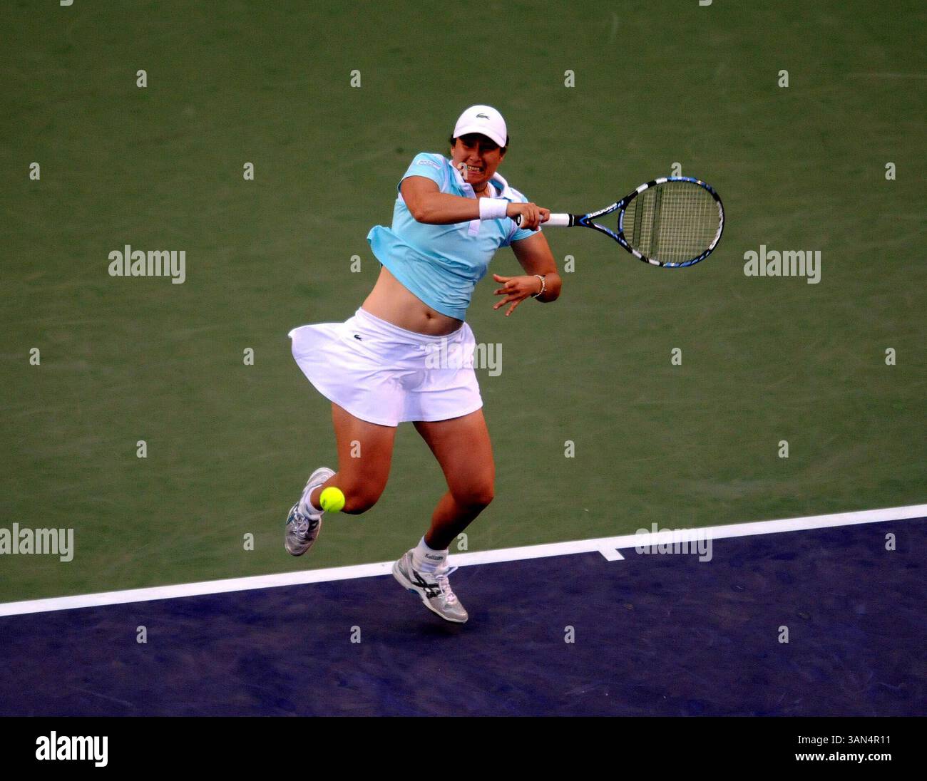 March 14 2008: Stephanie Cohen-Aloro of France in action during day 5 of the the Pacific Life Open at the Indian Wells Tennis Garden in Indian Wells, California John Green/CSM (Credit Image: © John Green/Cal Sport Media) Stock Photo