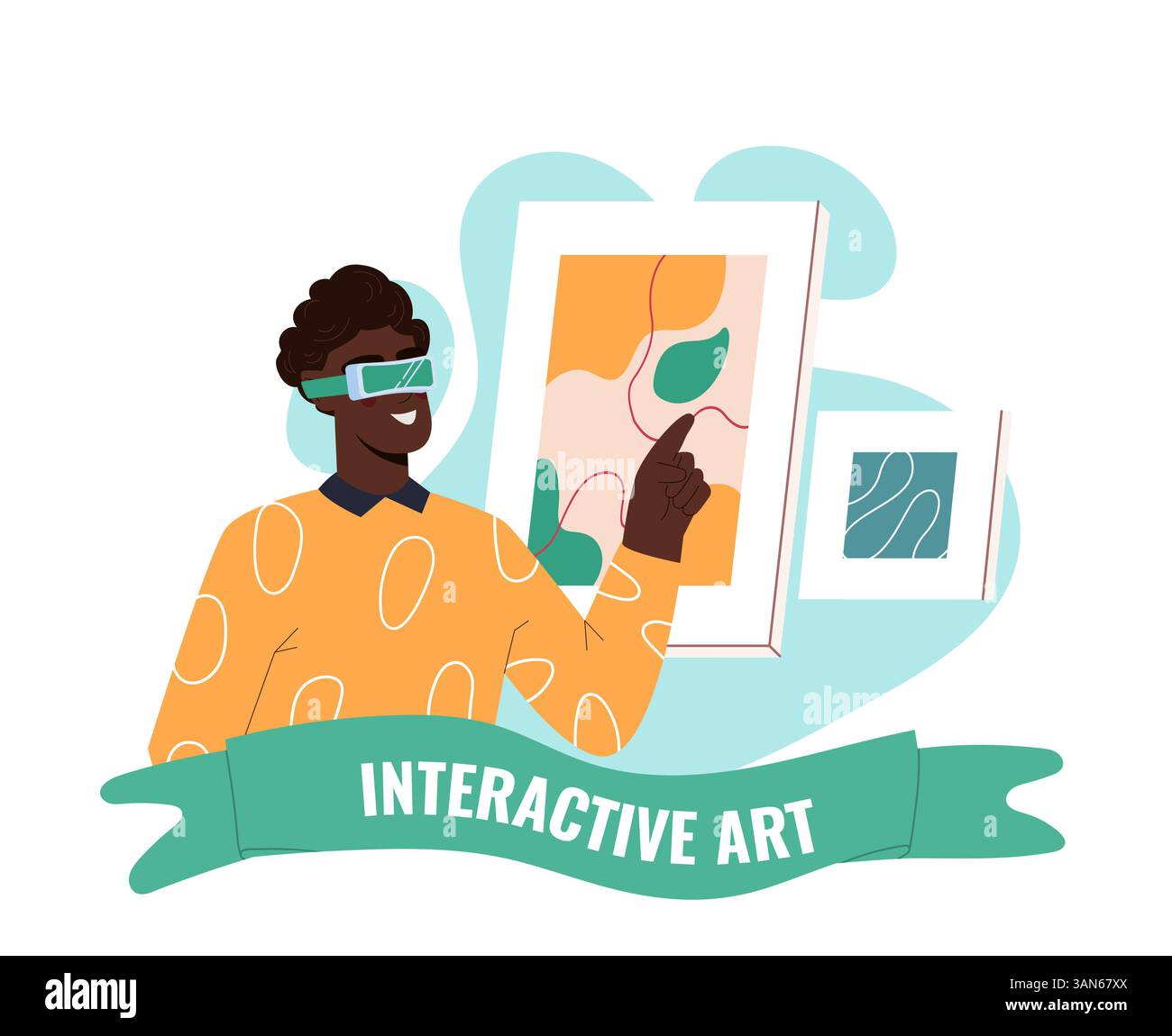 Immersive visual display Stock Vector Images - Alamy