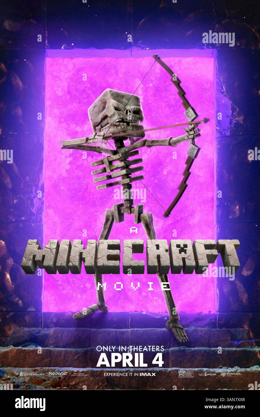 A MINECRAFT MOVIE, (aka MINECRAFT: THE MOVIE), US character poster ...