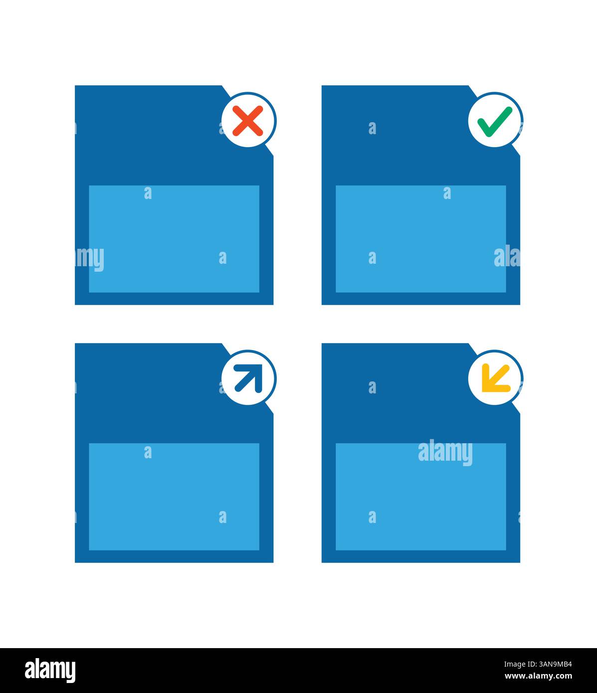 Illustration design template memory card Stock Vector