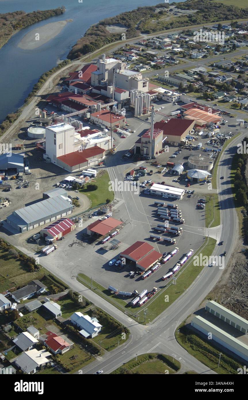 Westland Milk Factory in Hokitika, West Coast, South Island. Westland ...