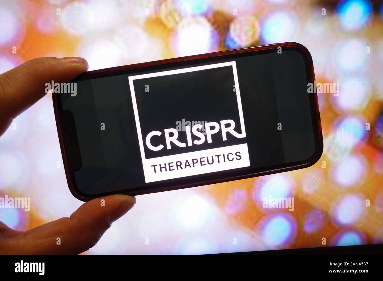 Crsp Poland. 12th Apr, 2025. In this photo illustration, the CRISPR ...