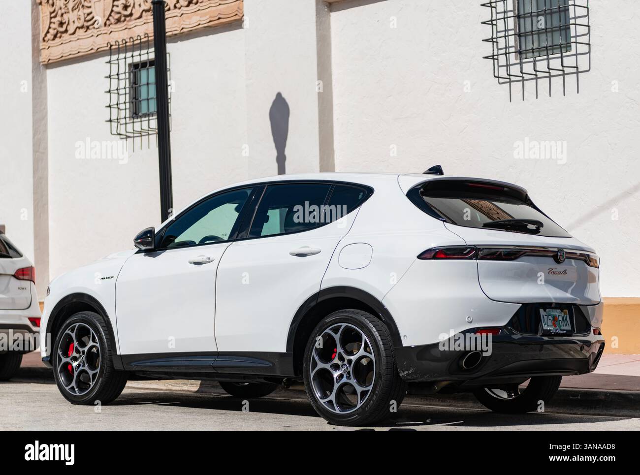 Alpha Romeo Crossover Miami, Florida, USA - December 09, 2024: 2024 Alfa Romeo Tonale Veloce ...