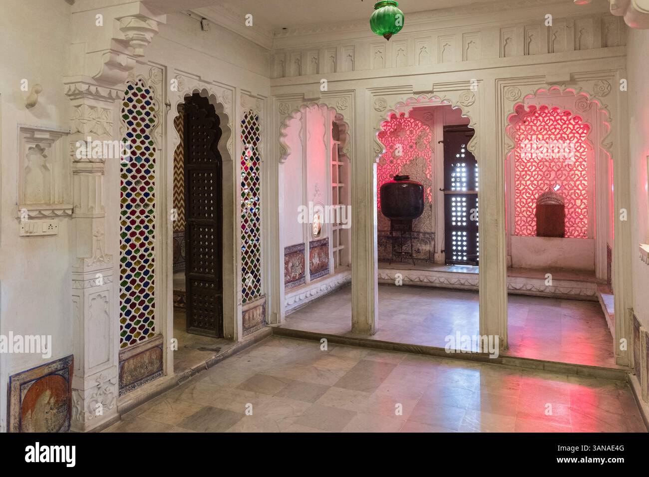 Bagore Ki Haveli museum Udaipur Rajasthan India Stock Photo - Alamy