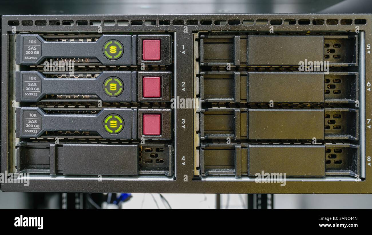 Computer Server and raid storage in datacenter Stock Photo - Alamy