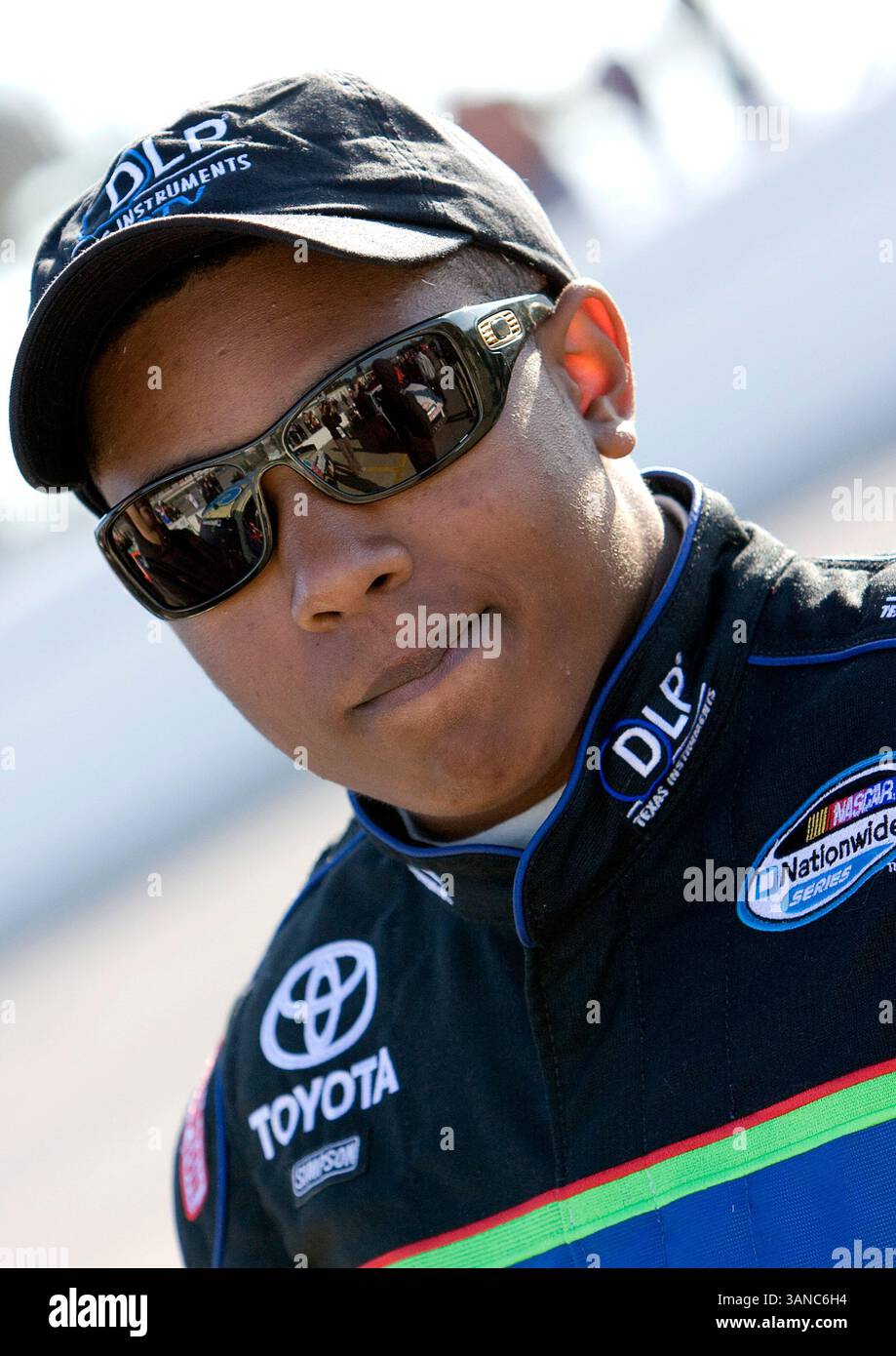 October 24, 2008 NASCAR Nationwide Series Memphis Motorsports Park Kroger On Track For The Cure 250 Memphis, TN - Marc Davis, driver for the No. 18 DLP HDTV Toyota, starts 4th in his Nationwide Series debut.  (Photo by Christa Thomas/ASP/Cal Sport Media) (Credit Image: © Cal Sport Media/ZUMA Press) Stock Photo