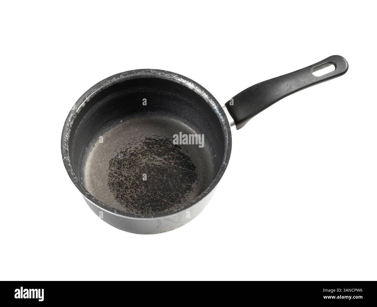 an old pot on a transparent surface Stock Photo