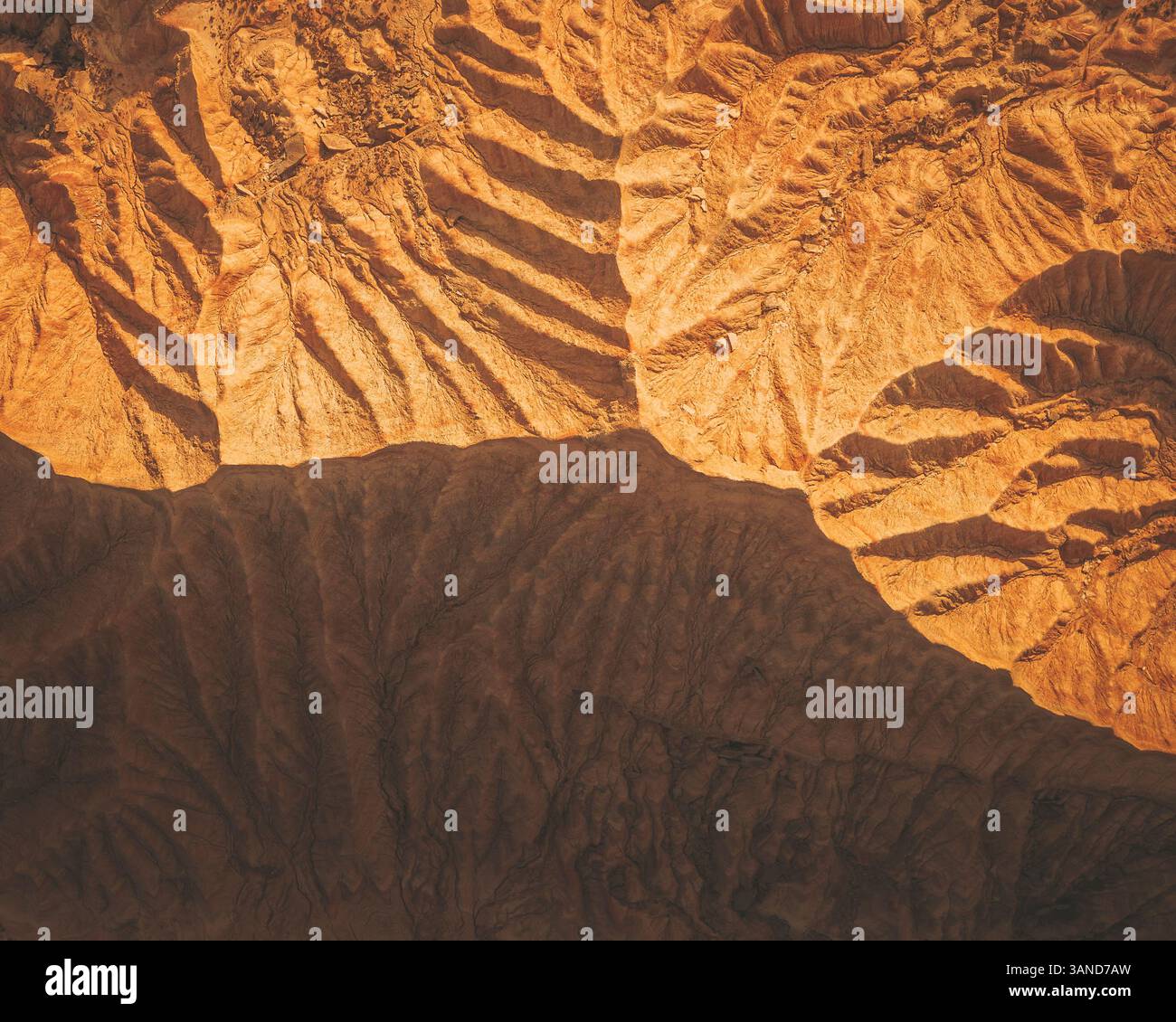 Aerial view of the Bardenas Reales Park, Spain Stock Photo - Alamy