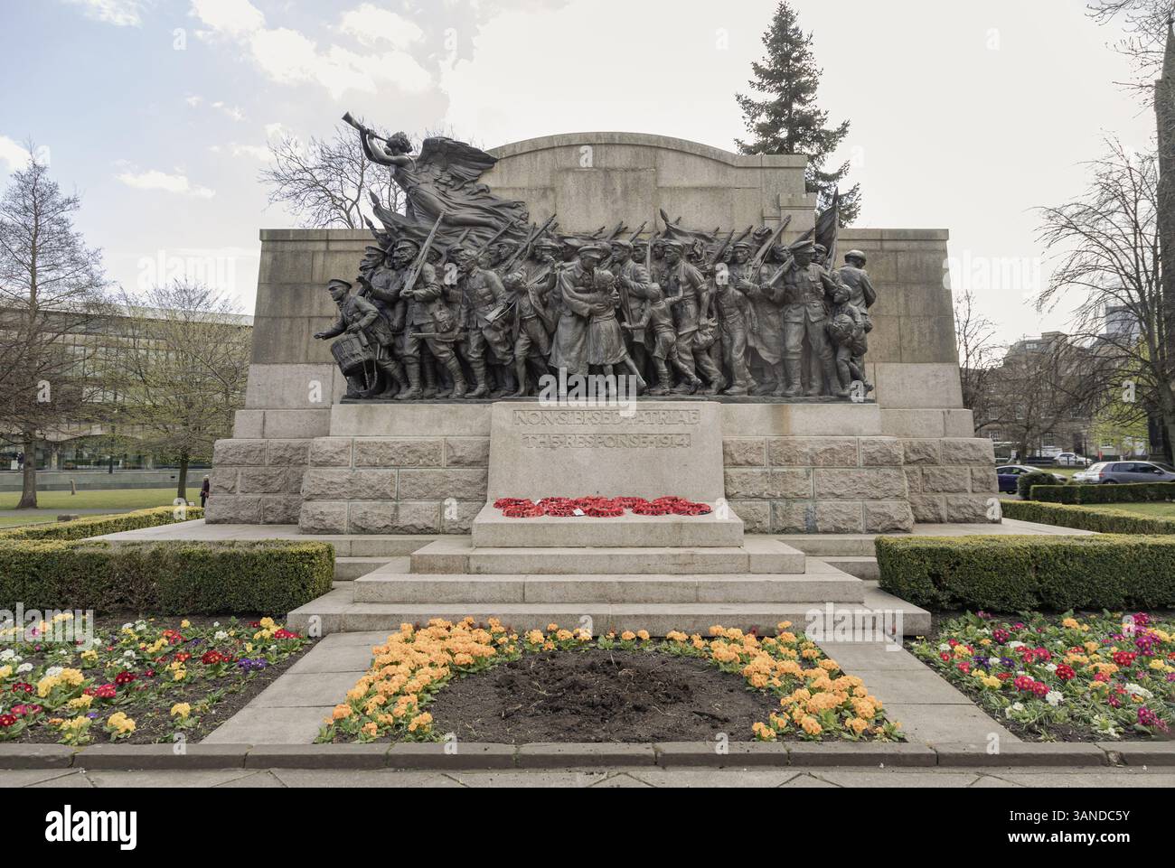 newcastle-uk-apr-14-2025-the-response-1914-is-a-war-memorial-to