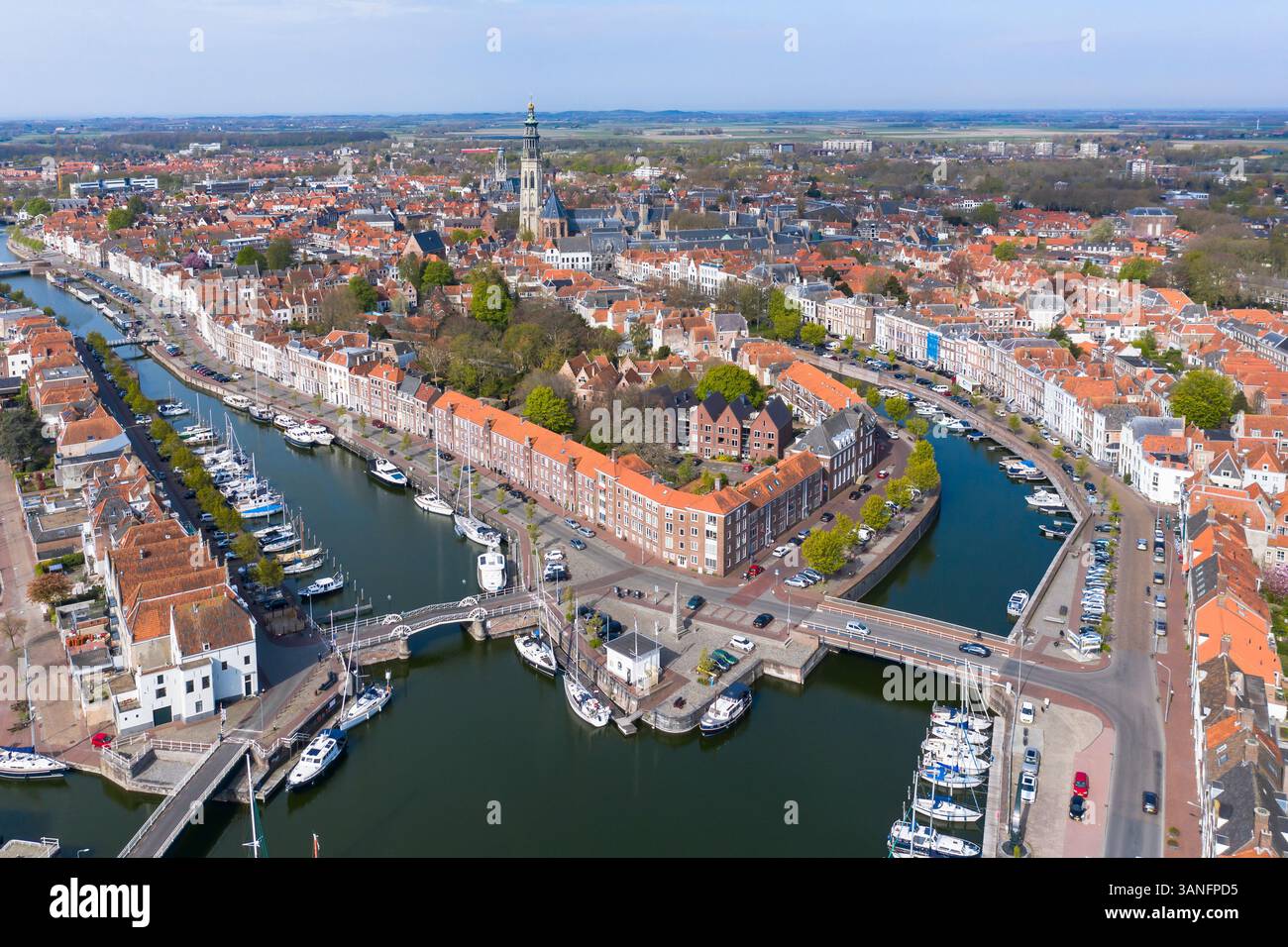 Aerial View Of Middelburg With The Koorkerk In The Center Middelburg aerial-view-of-middelburg-with-the-koorkerk-in-the-center-middelburg