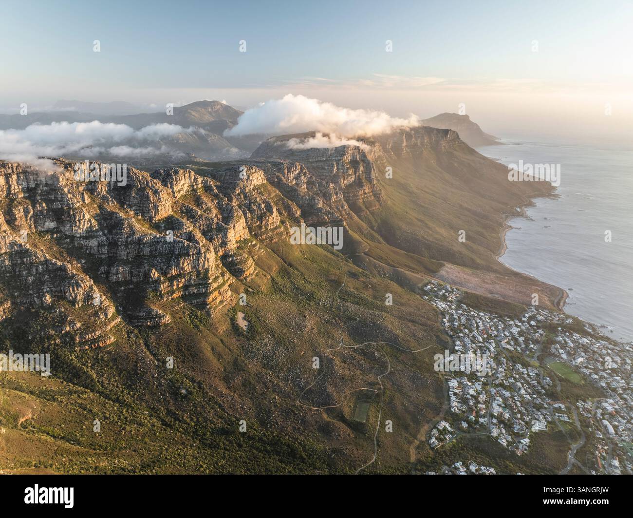 Cape Ridge Aerial view of Kloof Corner Ridge, Cape Town, Western Cape, South ...