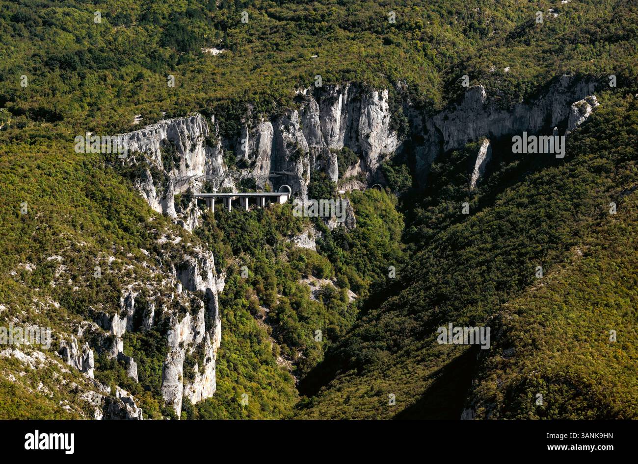 Aerial view forested rock formations hi-res stock photography and ...