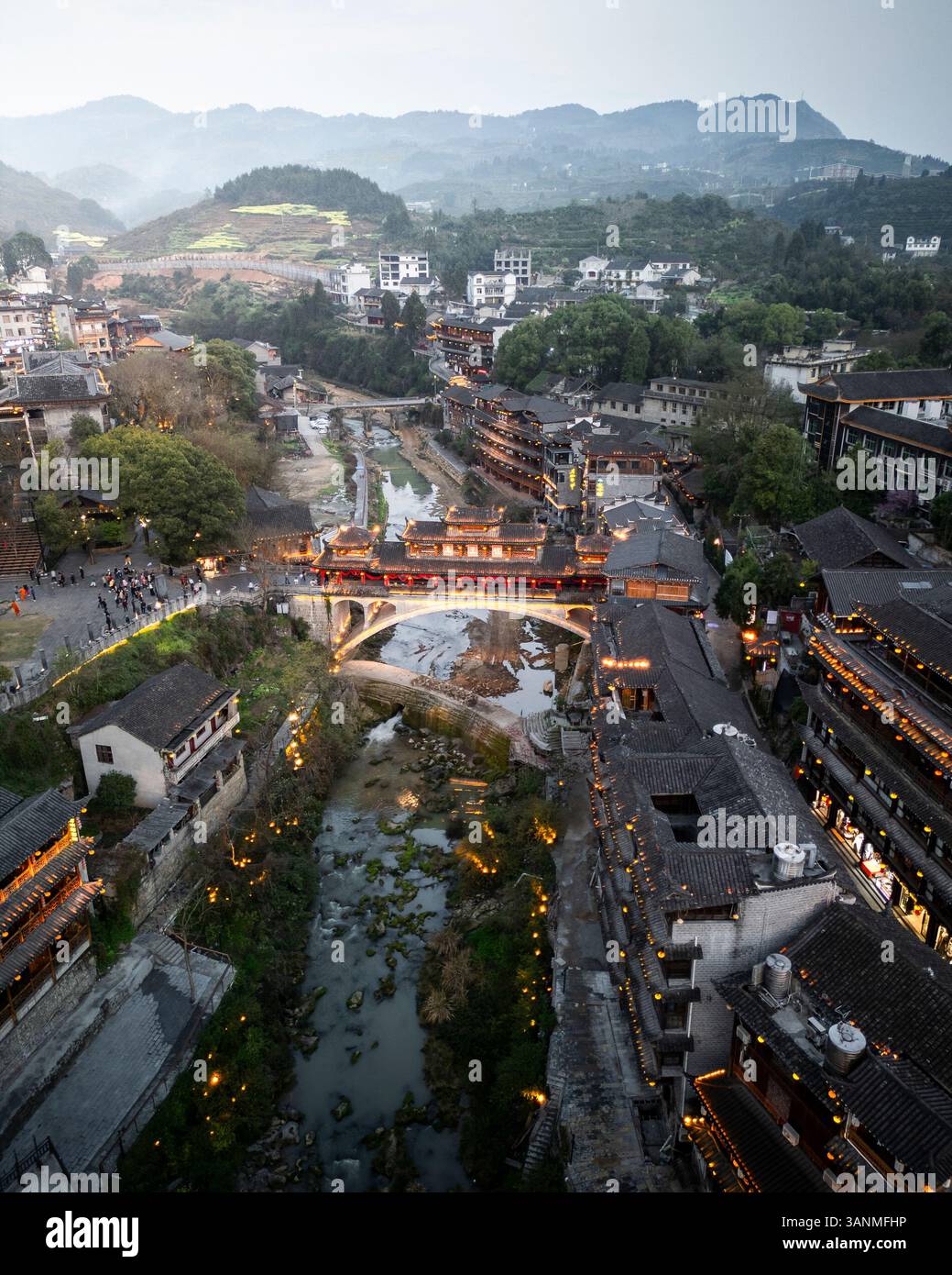 aerial-view-of-fenghuang-ancient-town-with-traditional-architecture-and