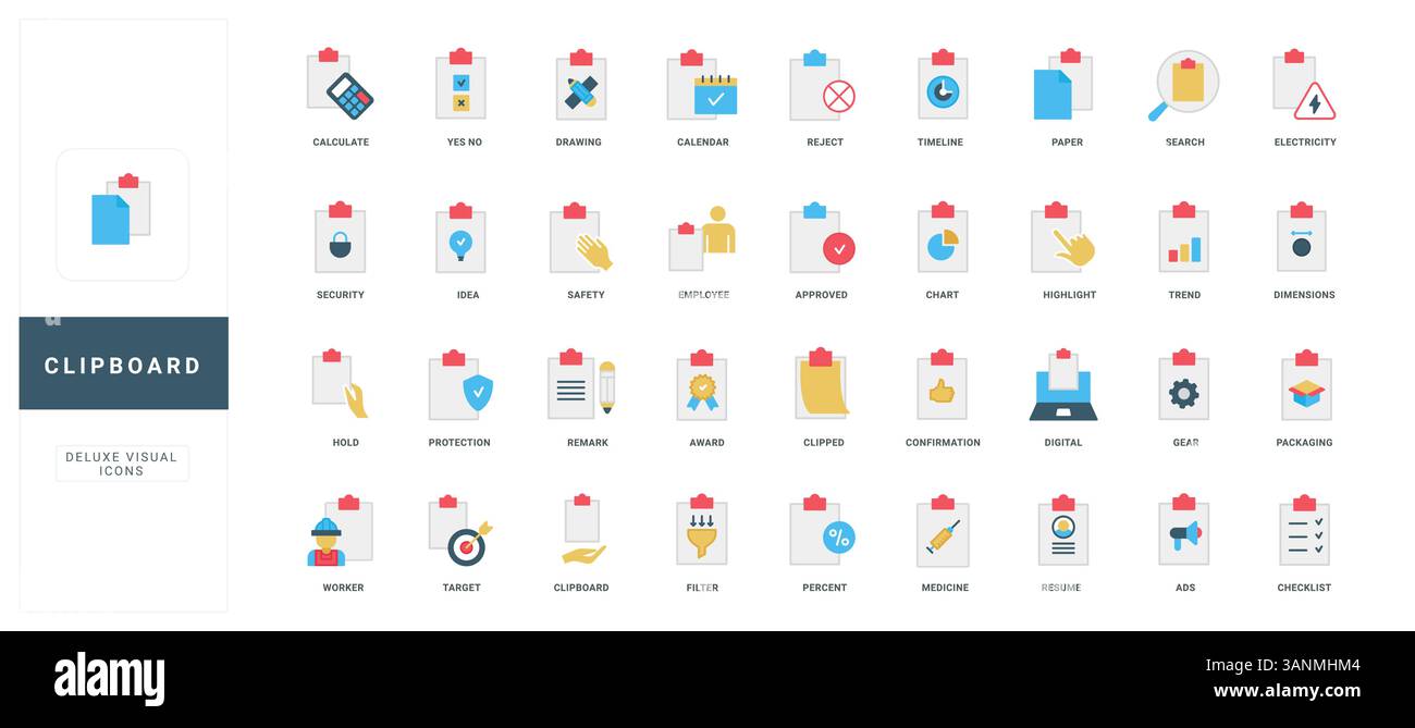 Clipboard and documents, survey checklist, questionnaire, paper ...