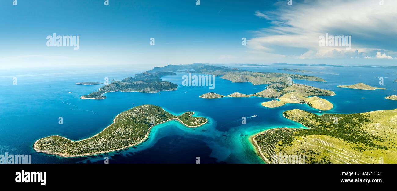 Aerial View Of Kornati Islands Murter Kornati Croatia Stock Photo Alamy