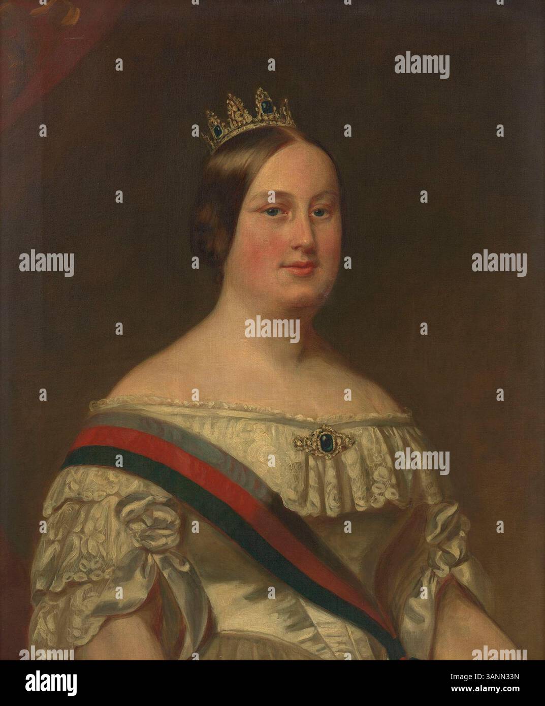 Maria 2 Portrait of Queen Maria II of Portugal, painted by William Corden in ...