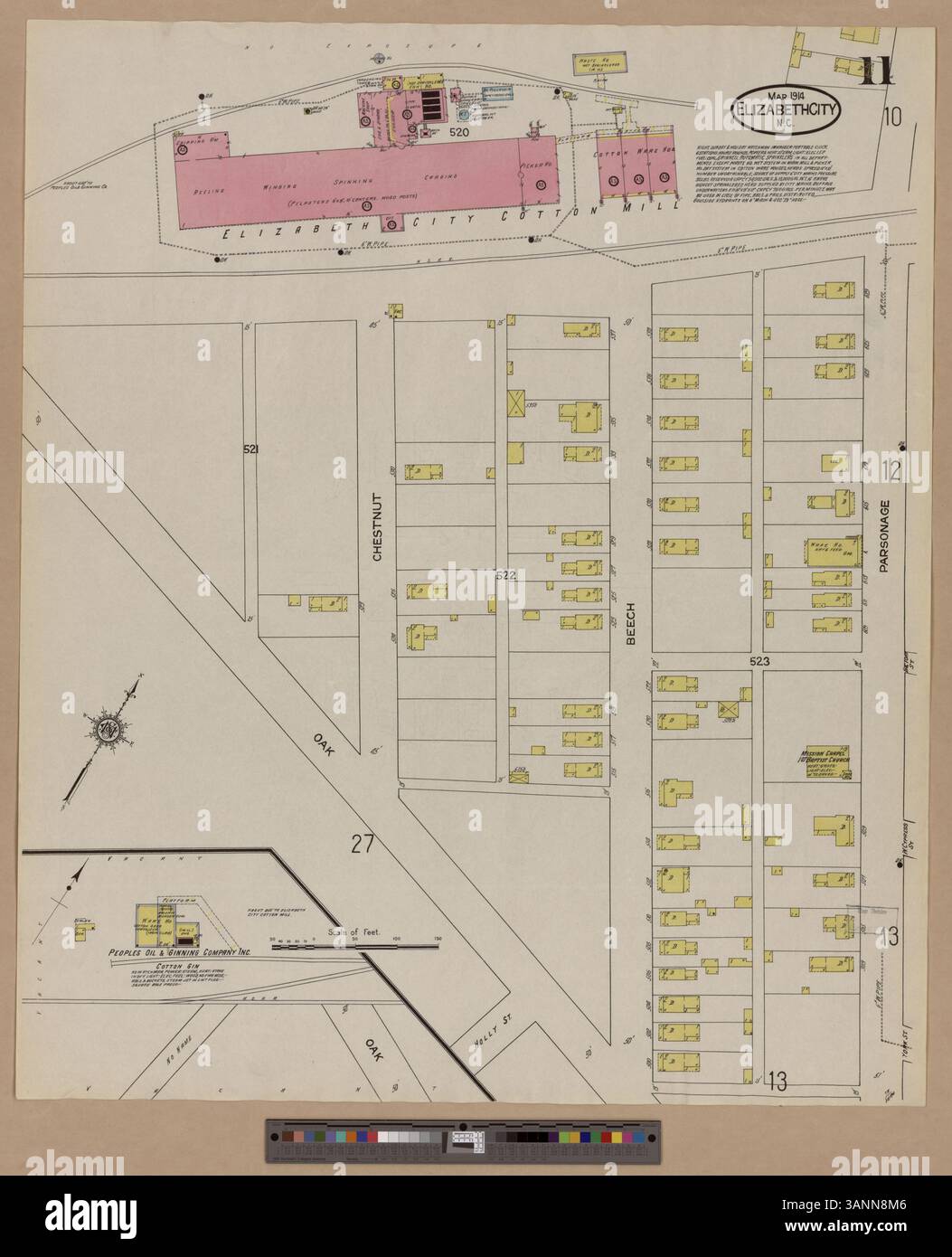 Sanborn Fire Insurance Map of Elizabeth City, Pasquotank County, North ...