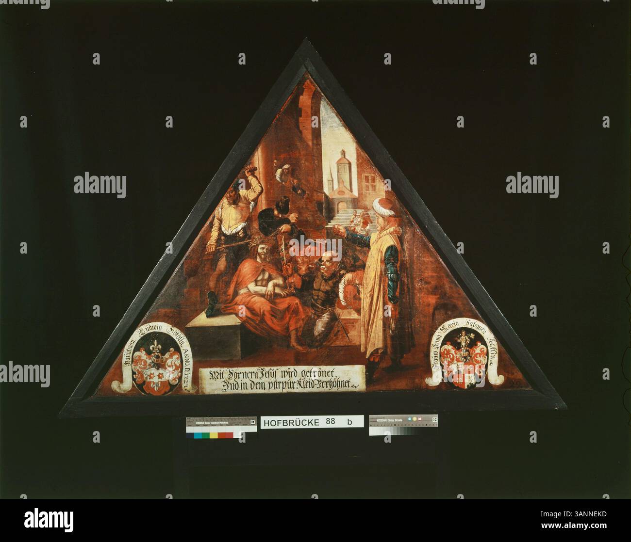 Jesus Humiliation This painting depicts the crown of thorns placed on Jesus' head and his ...