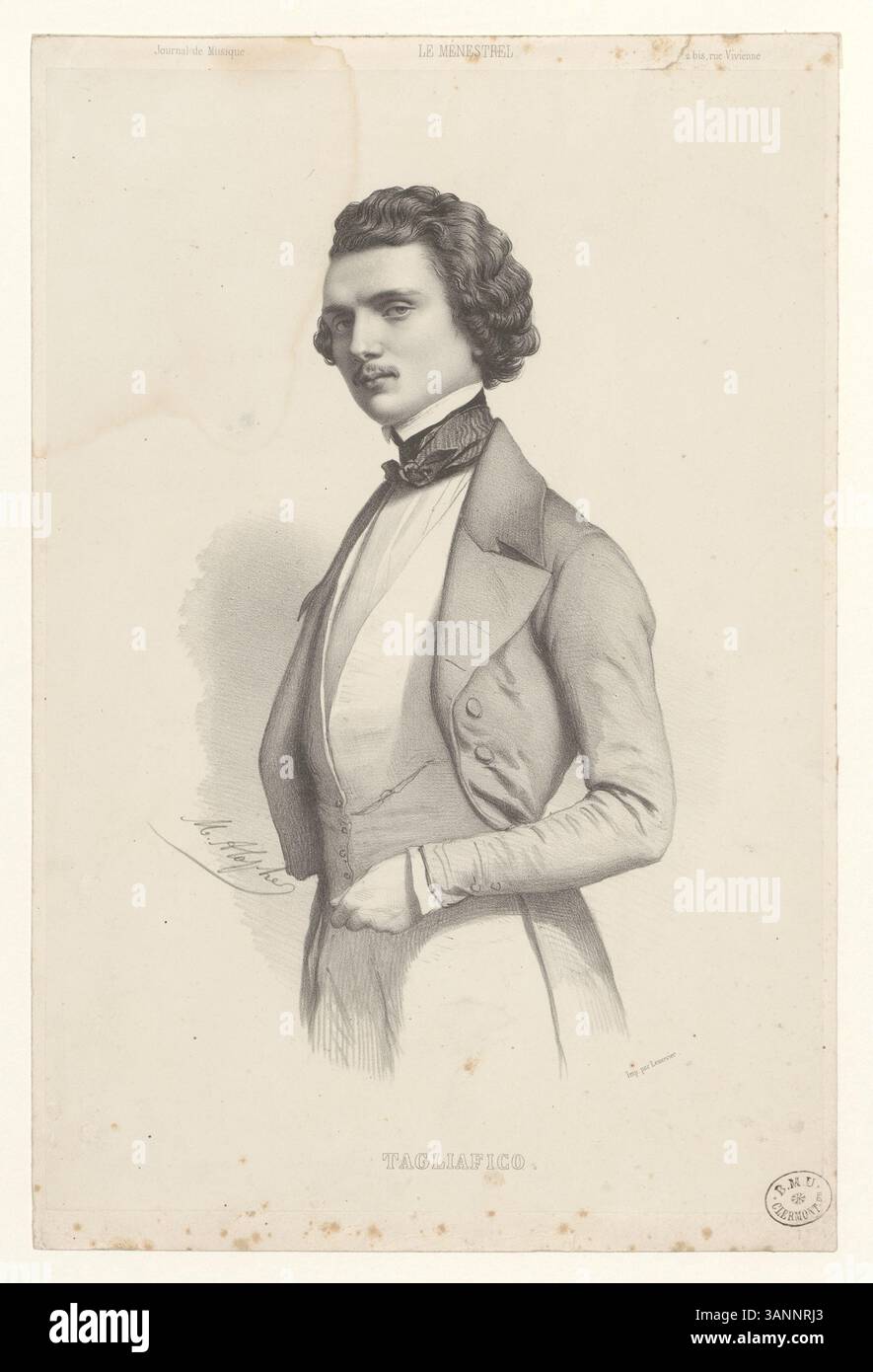 This lithograph from the Boyer collection features Marie-Alexandre ...