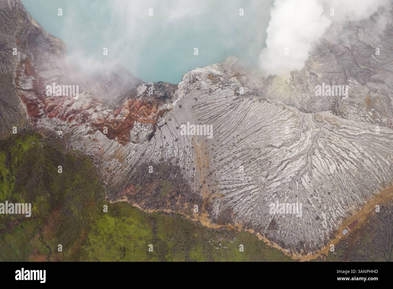 Aerial view of Gn. Merapi hot sprint, Indonesia Stock Photo - Alamy