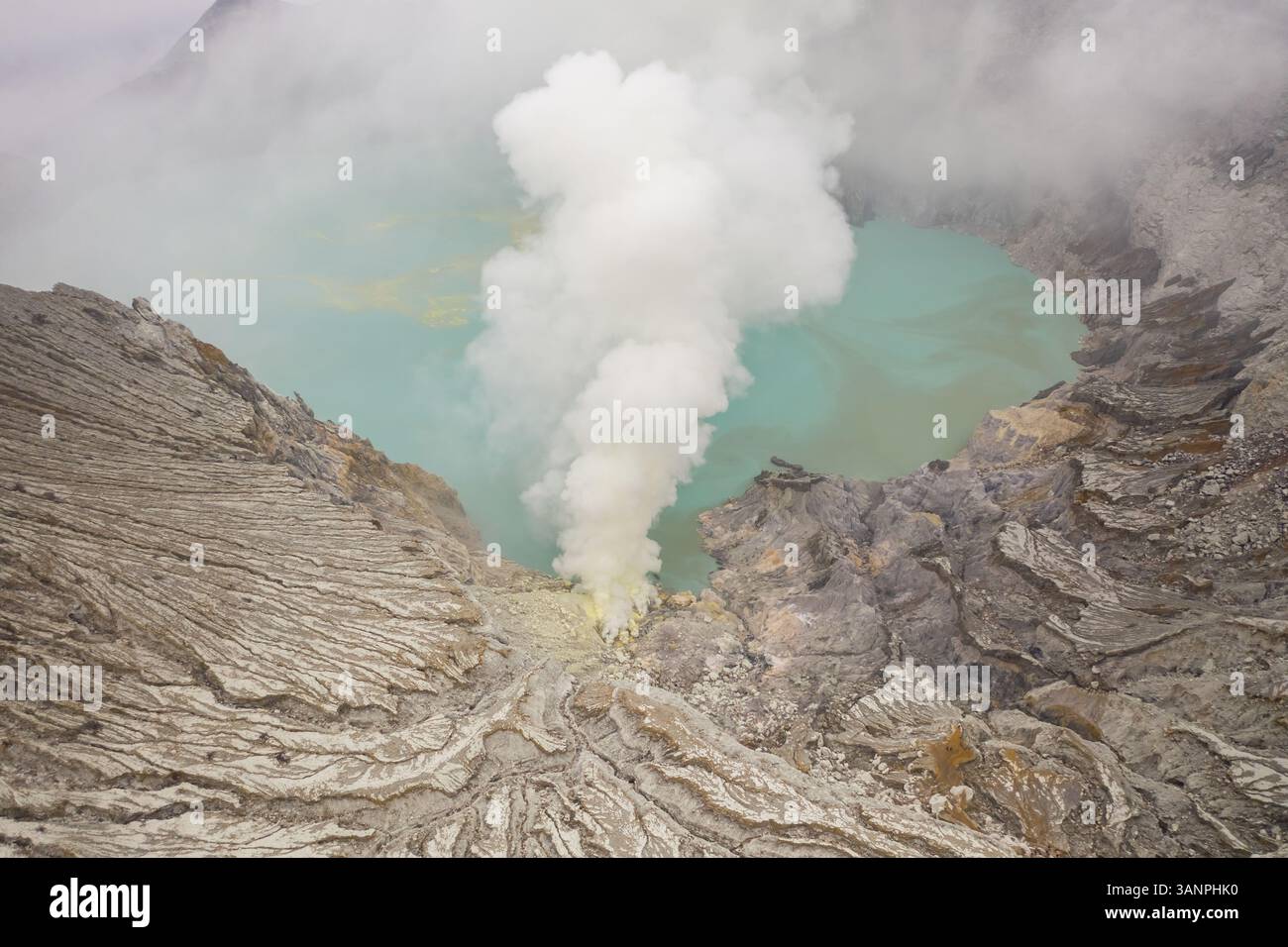 Aerial view of Gn. Merapi hot sprint, Indonesia Stock Photo - Alamy