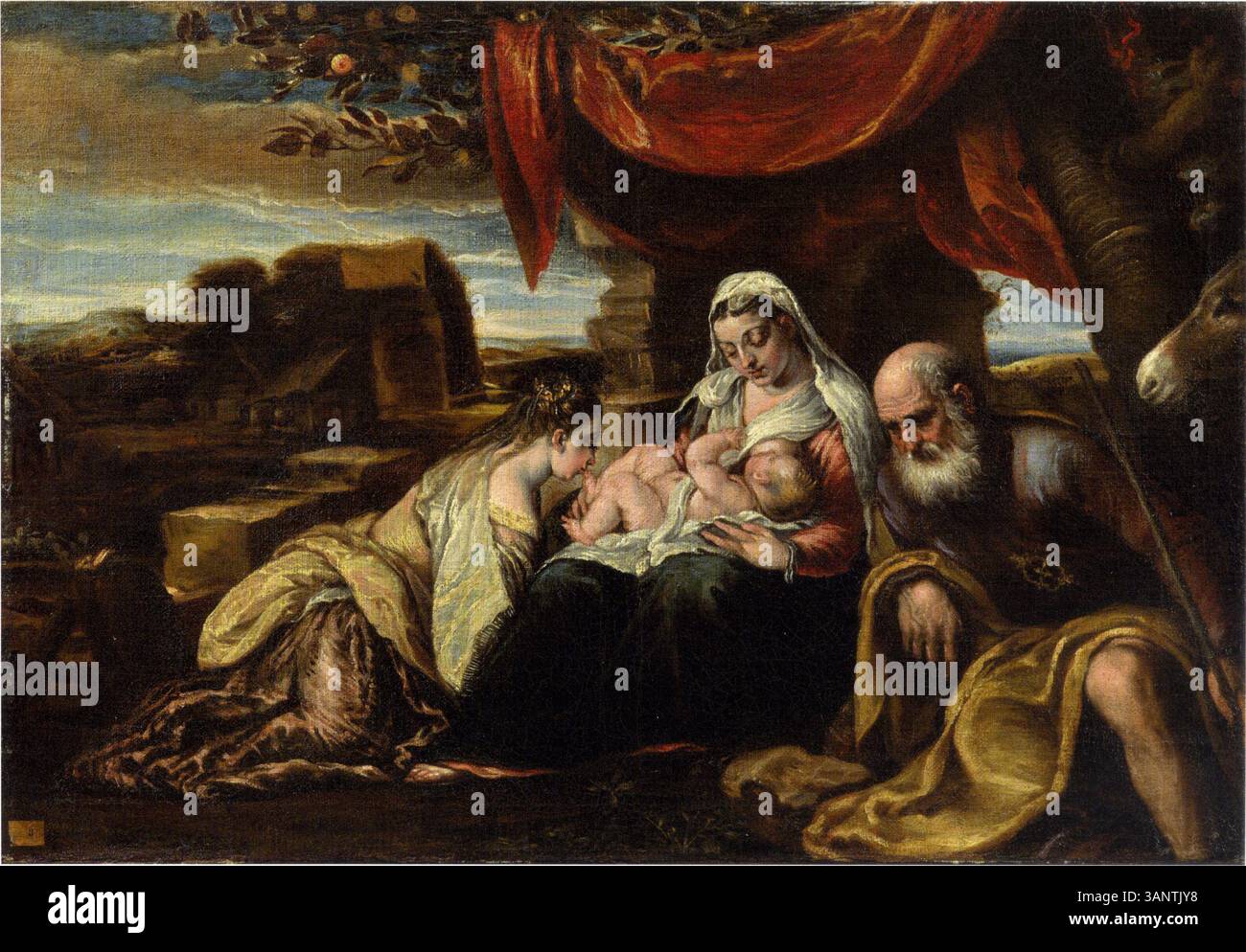 This painting depicts the mystical marriage of Saint Catherine, a key ...