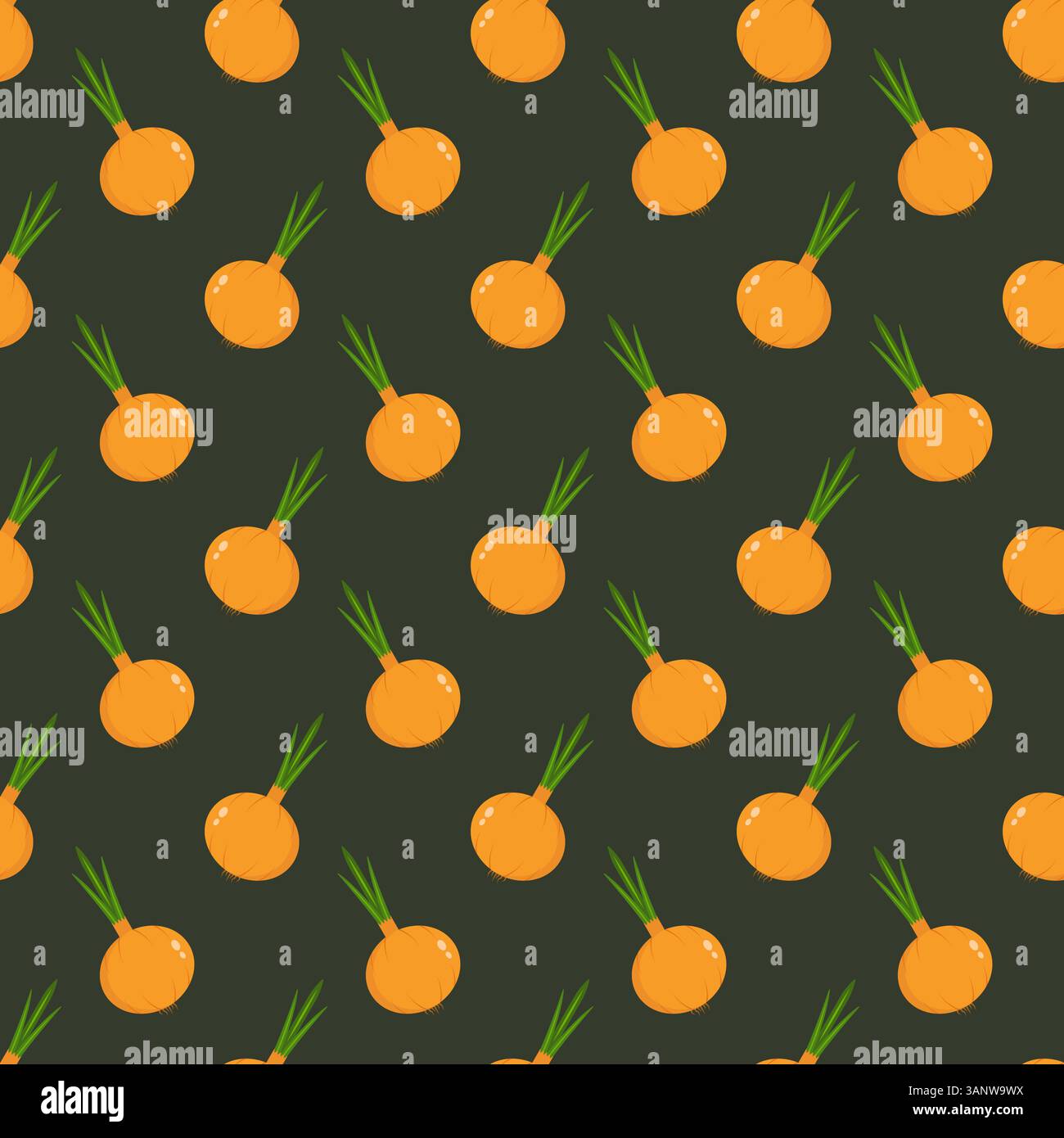 Green onion spring salad Stock Vector Images - Alamy