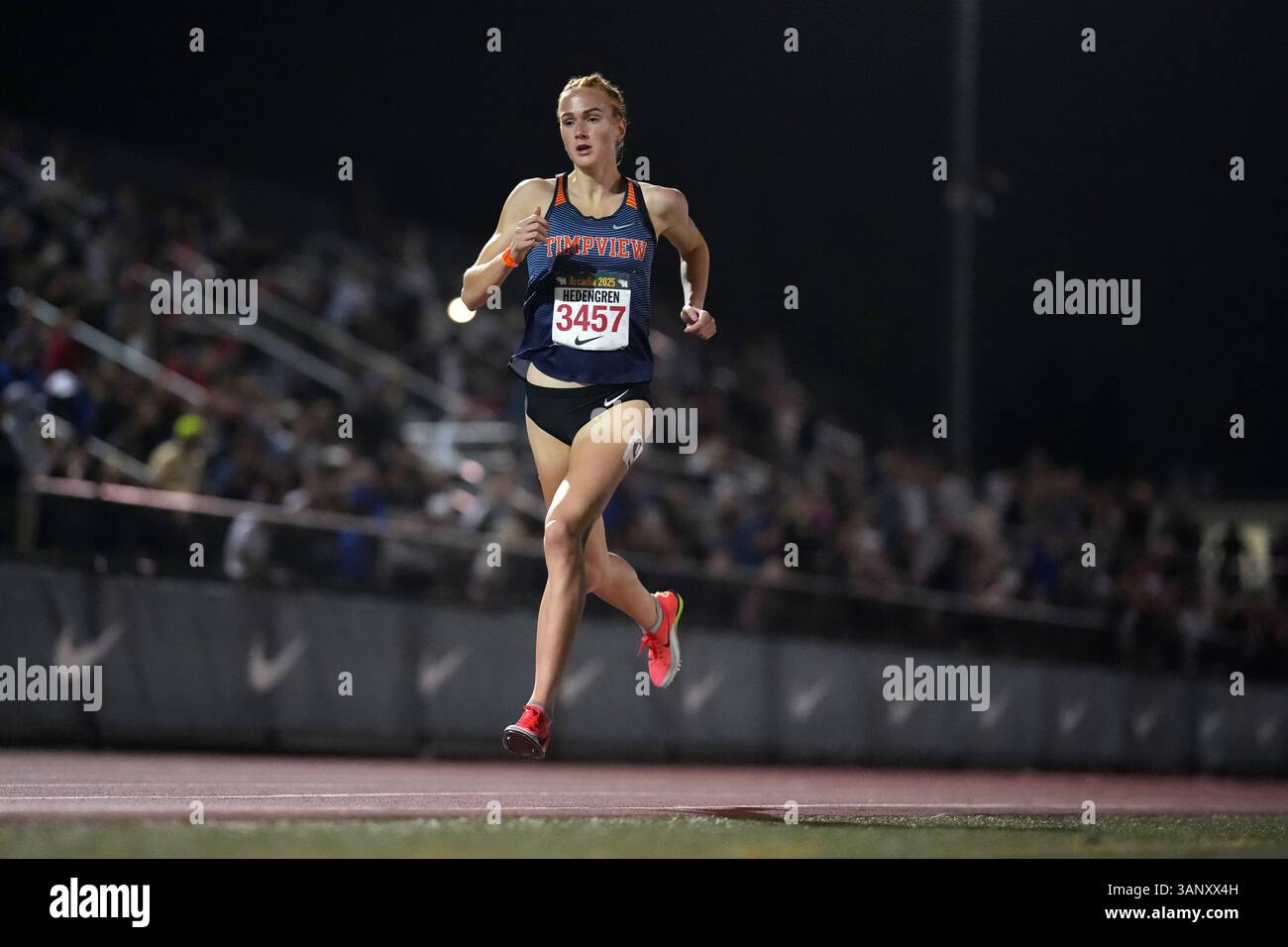 Jane Hedengren of Timpview wins the girls two miles in a national high
