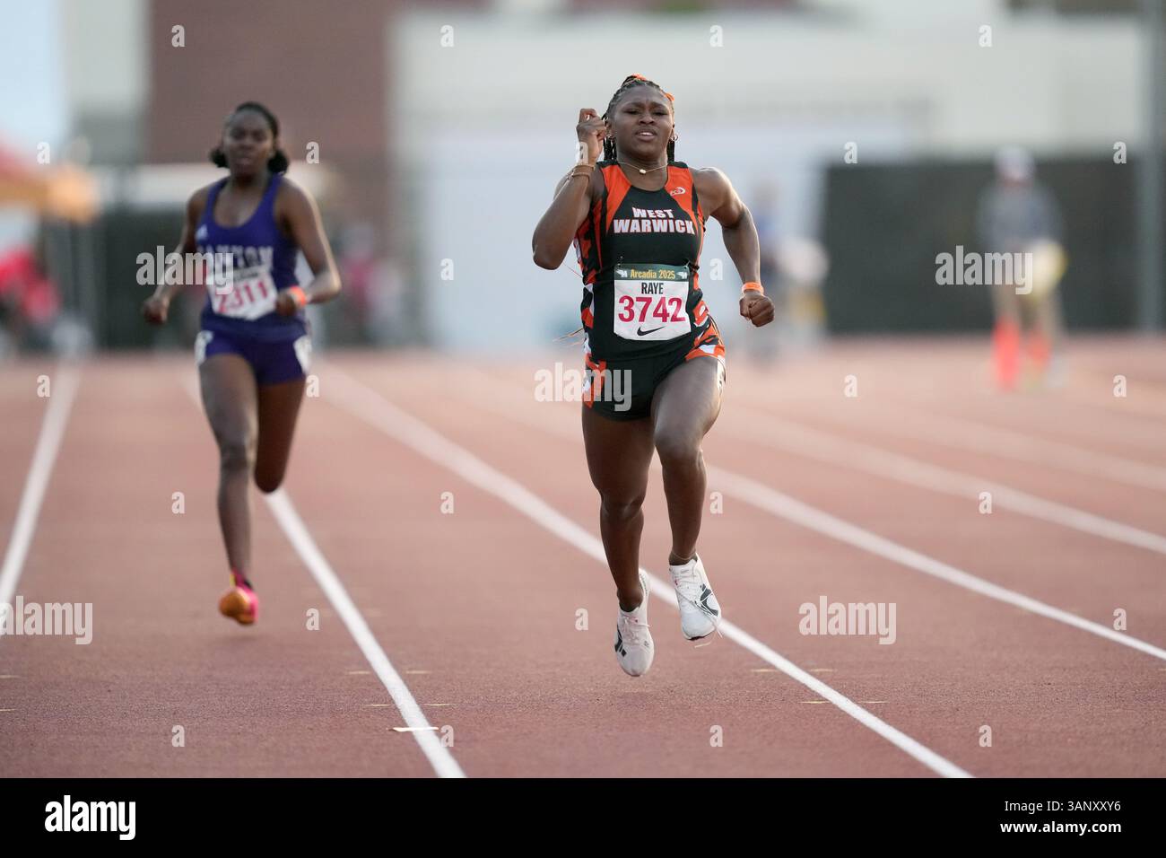 Xenia Raye (3742) of West Warwick places second in the seeded girls ...