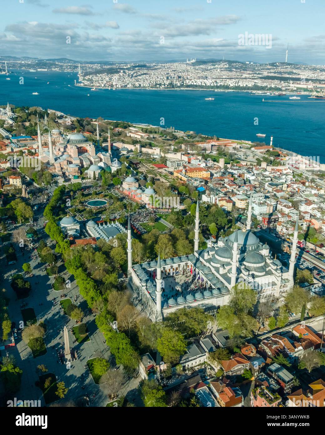 Drone view park hagia hi-res stock photography and images - Alamy