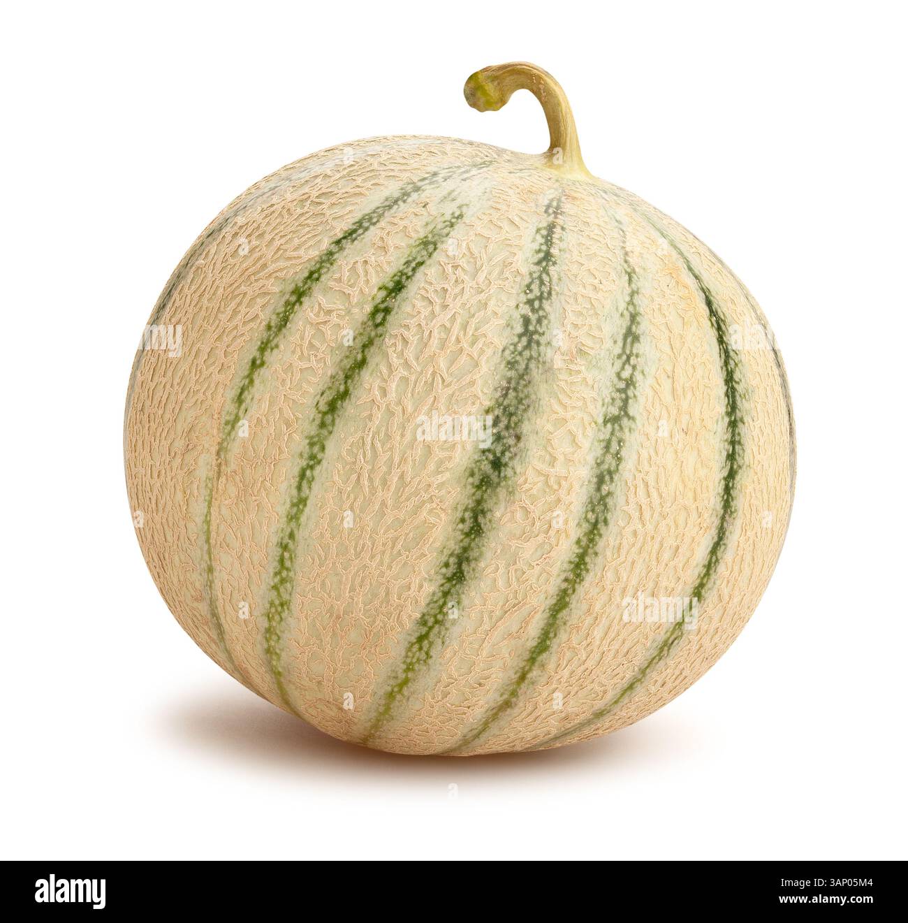 cantaloupe path isolated on white Stock Photo
