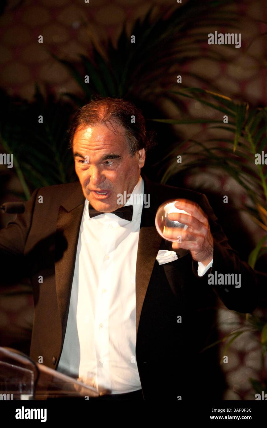 May 5, 2011 - San Francisco, California, U.S. - American film director and screenwriter OLIVER STONE (Platoon, Wall Street, Natural Born Killers, JFK) receives the Founder's Directing Award at the 54th San Francisco International Film Festival Film Society Awards Night at Bimbo's 365. (Credit Image: © Tim Wagner/ZUMAPRESS.com) Stock Photo