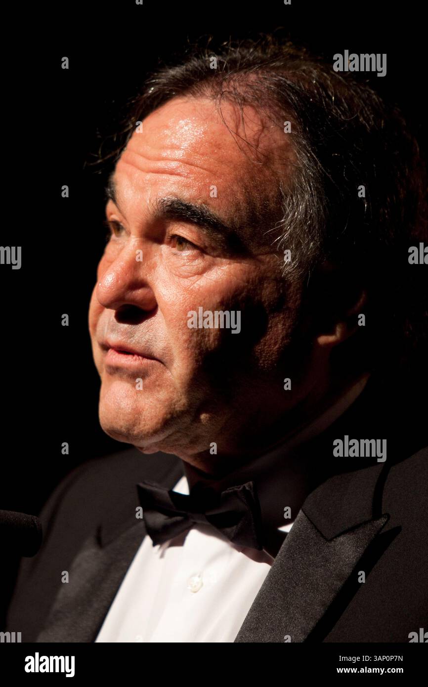 May 5, 2011 - San Francisco, California, U.S. - American film director and screenwriter OLIVER STONE (Platoon, Wall Street, Natural Born Killers, JFK) receives the Founder's Directing Award at the 54th San Francisco International Film Festival Film Society Awards Night at Bimbo's 365. (Credit Image: © Tim Wagner/ZUMAPRESS.com) Stock Photo