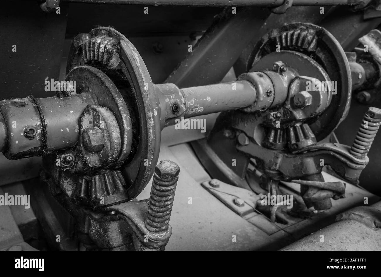 Agricultural industry machinery Black and White Stock Photos & Images ...