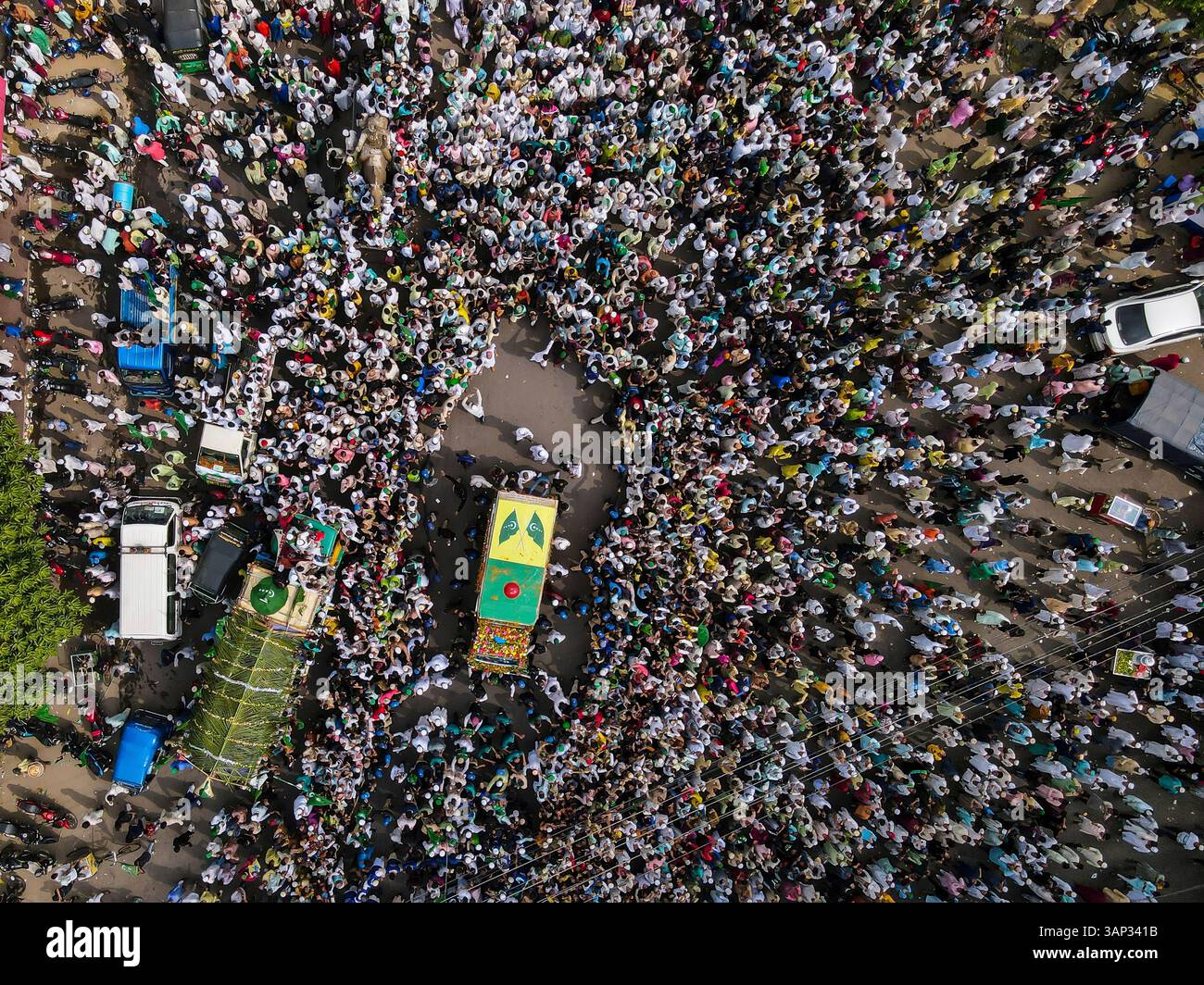Chittagong, Bangladesh - 09 October 2022: Aerial view of a vibrant and ...