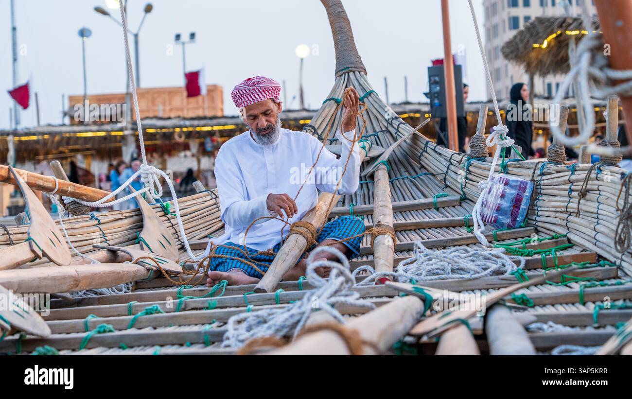 Doha, Qatar - December 14, 2024: Traditional Dhow Boat Festival at ...