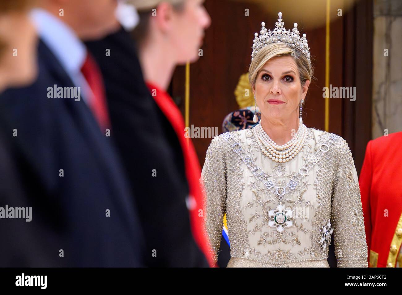Amsterdam, The Netherlands. 15th Apr, 2025. Queen Maxima at the state ...