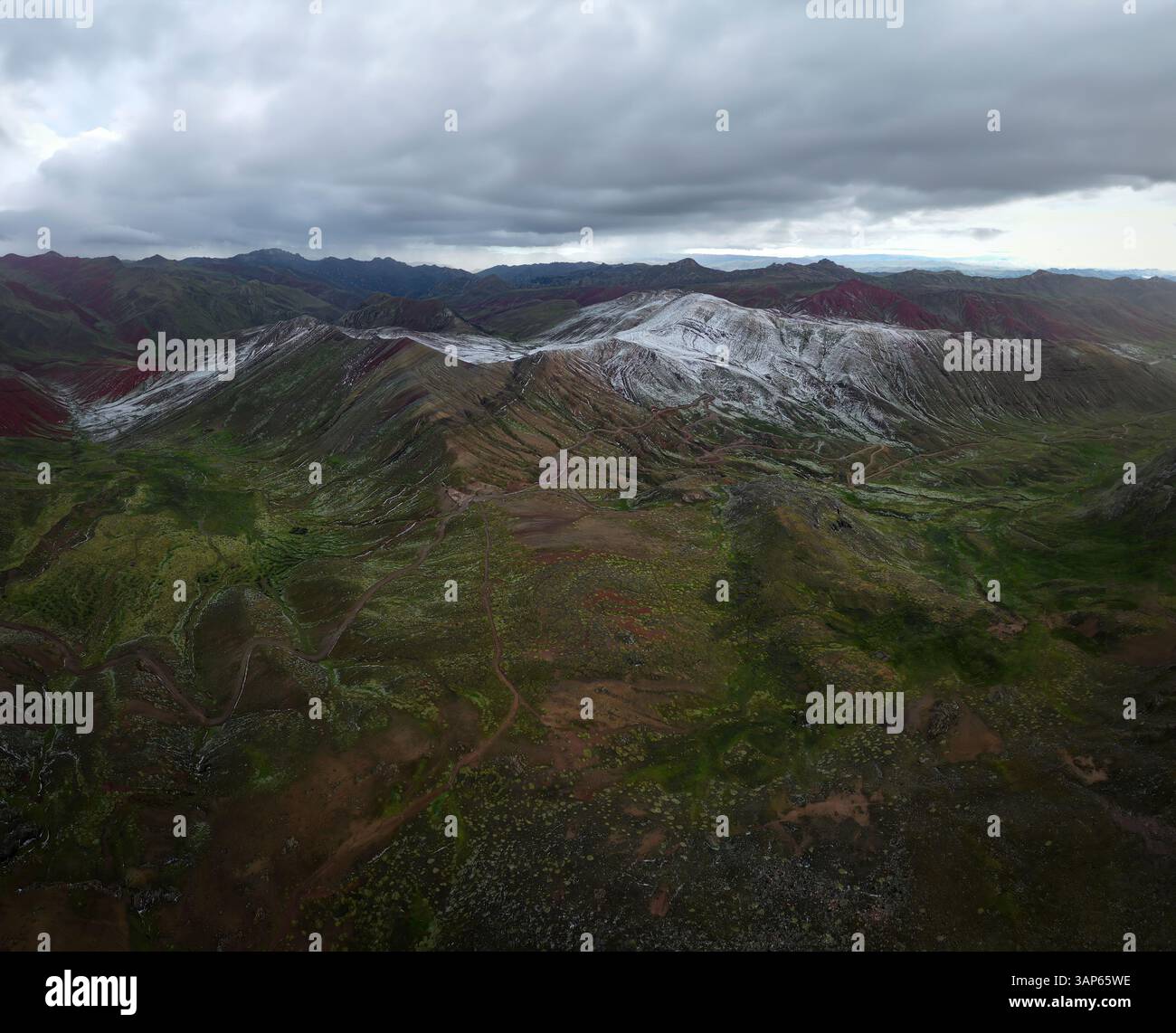 Aerial view palccoyo mountain hi-res stock photography and images - Alamy