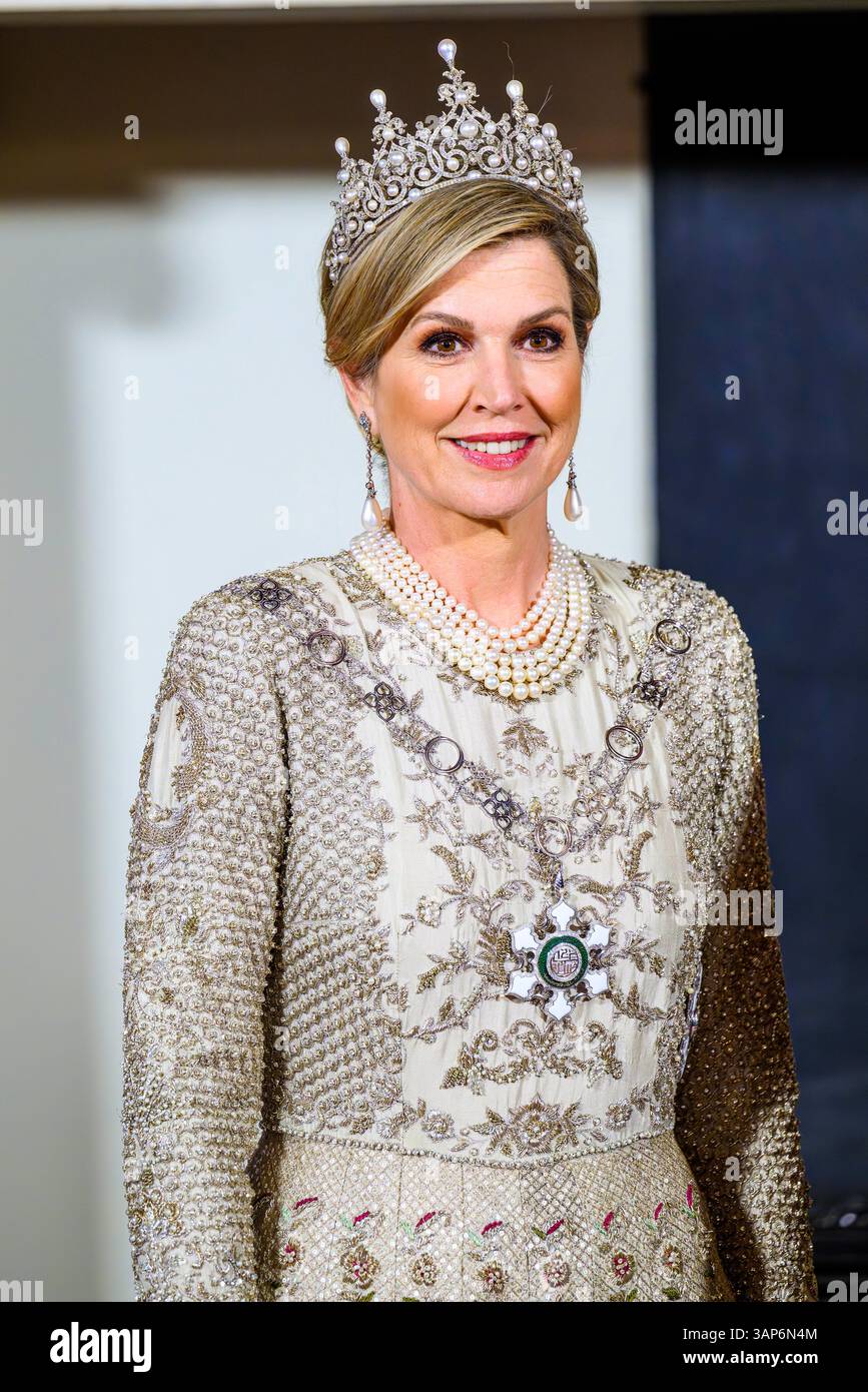 Amsterdam, The Netherlands. 15th Apr, 2025. Queen Maxima at the state ...