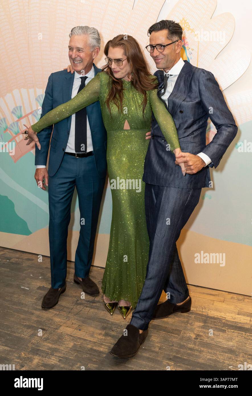 New York, United States. 15th Apr, 2025. David Kratz, Brooke Shields ...