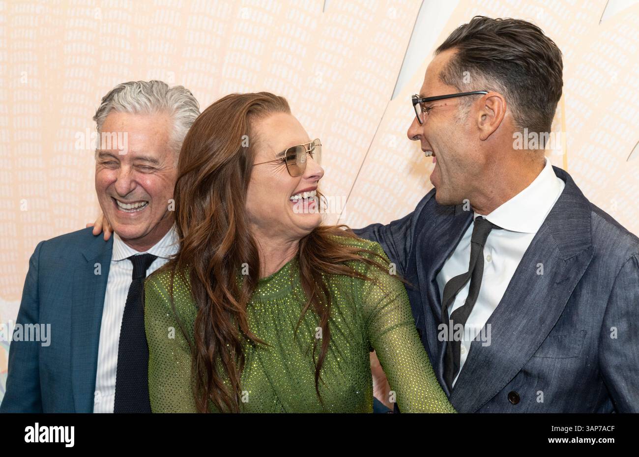 New York, United States. 15th Apr, 2025. David Kratz, Brooke Shields ...