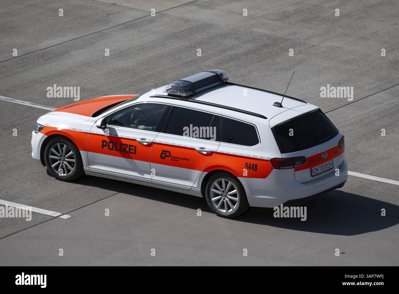 Zurich cantonal police car Stock Photo