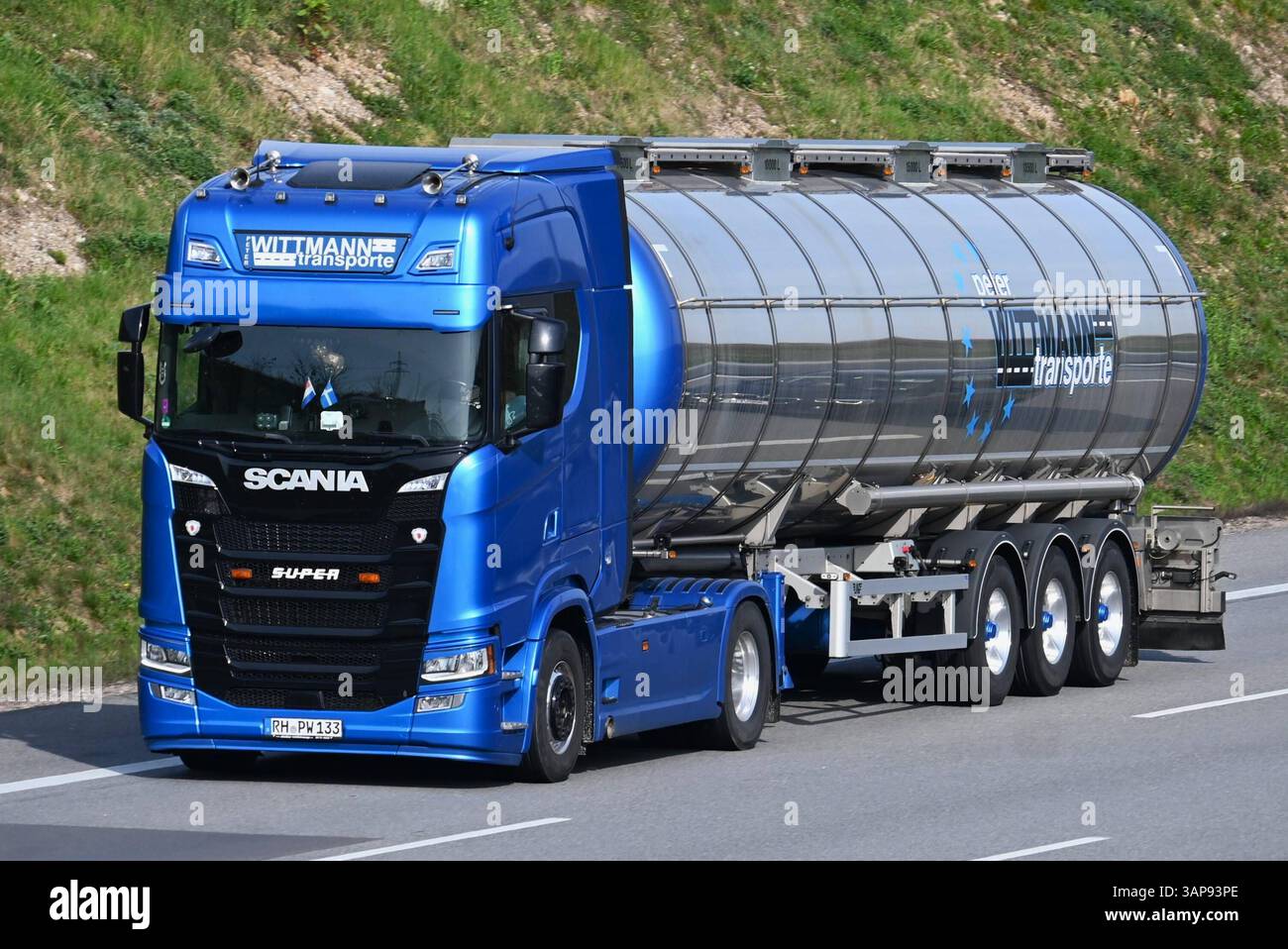 Wittmann Transporte aus Kammerstein. Scania LKW, Sattel-Tankzug ...