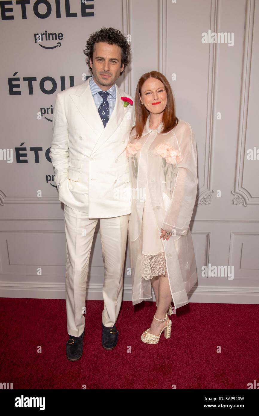 New York, United States. 15th Apr, 2025. (L-R) Luke Kirby and Andrea ...