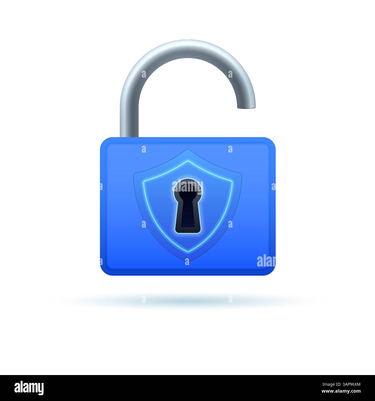 Safe internet icon isolated on light background. Padlock digital security sign with protective shield image. Web protection and safety symbol. Vector Stock Vector
