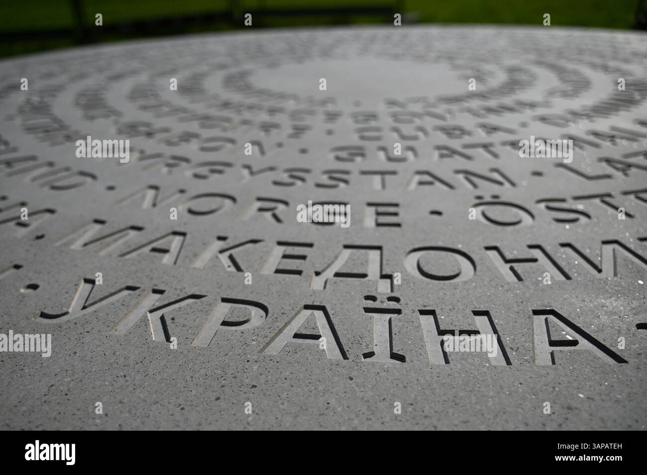 Hamburg Germany 16th Apr 2025 The Inscription Ykpa ha Which hamburg-germany-16th-apr-2025-the-inscription-ykpa-ha-which