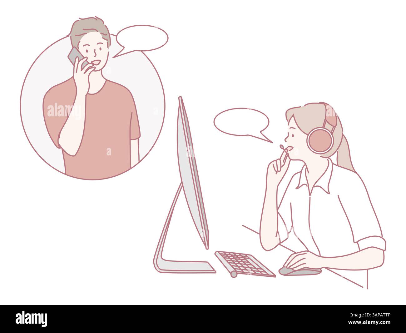 Simultaneously talking Stock Vector Images - Alamy